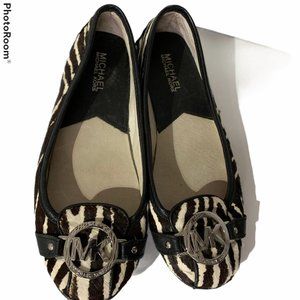 Michael Kors Leopard Print Driver Ballerinas Sz 6